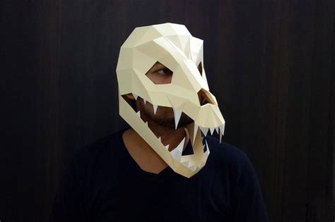 Download Free DIY Swooping evil Mask - 3d Papercraft for Cricut